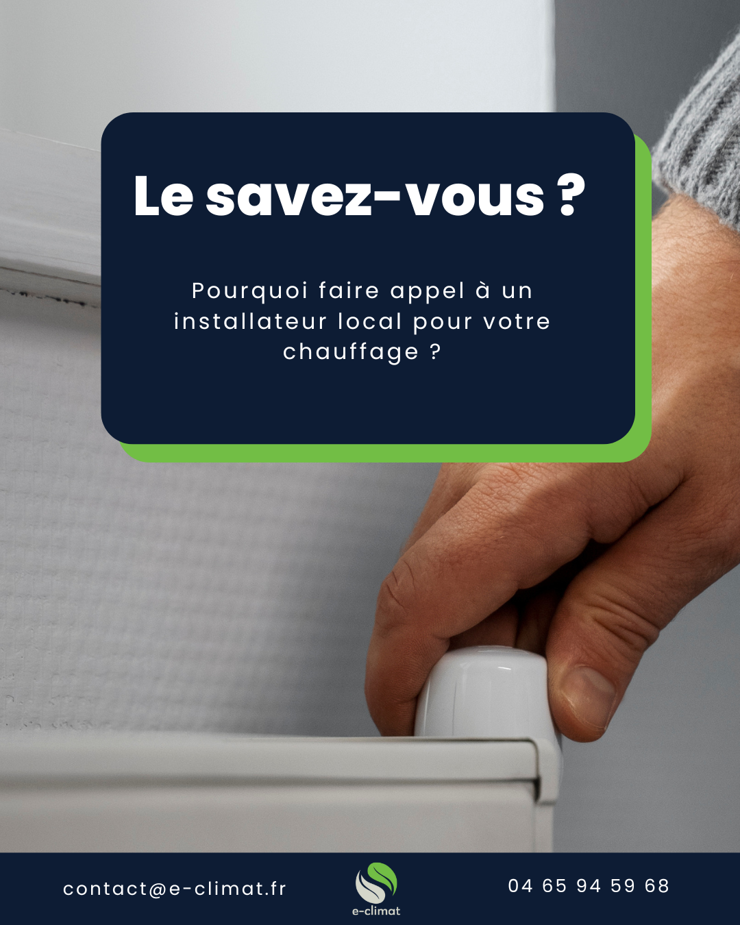 Pourquoi faire appel à un installateur local pour votre chauffage ?